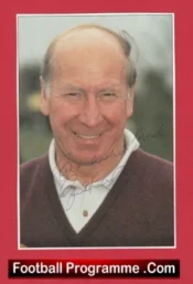 Manchester United Bobby Charlton Signed Autographed Picture