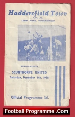 Huddersfield Town v Scunthorpe United 1958 - Denis Law