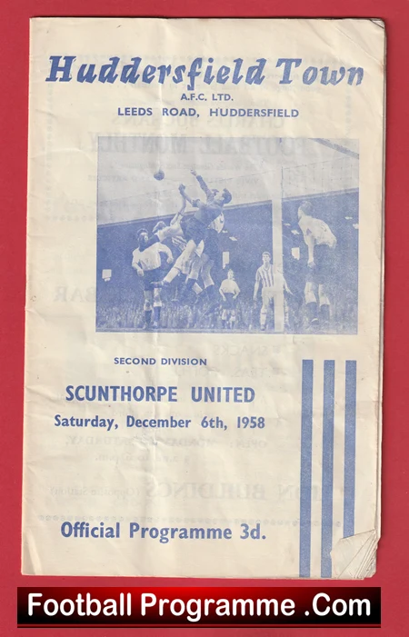 Huddersfield Town v Scunthorpe United 1958 - Denis Law - Image 2