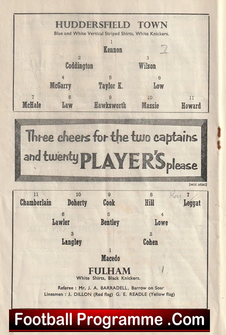 Huddersfield Town v Fulham 1958 - Denis Law - Image 3