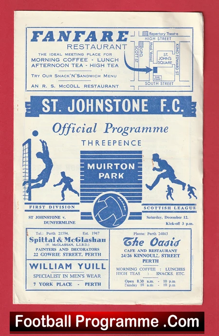 St Johnstone v Dunfermline 1964 - Alex Ferguson - Image 2