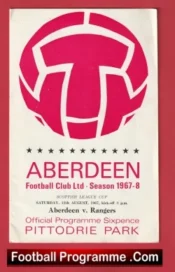 Aberdeen v Glasgow Rangers 1967 – Sir Alex Ferguson Debut 1st