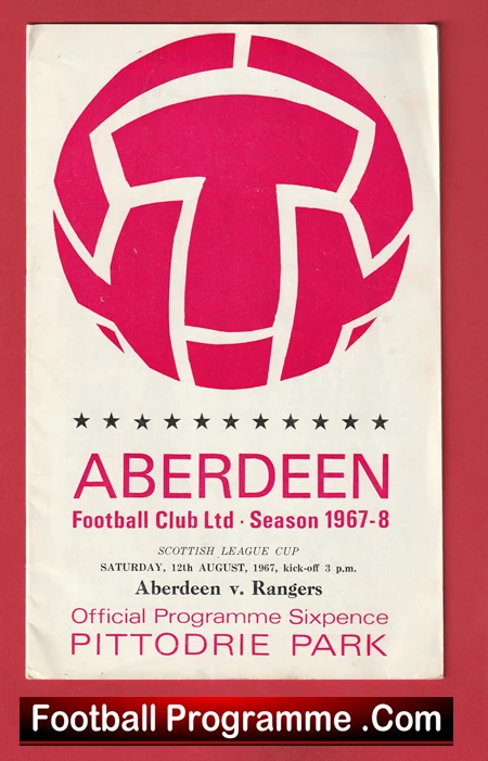 Aberdeen v Glasgow Rangers 1967 - Sir Alex Ferguson Debut 1st - Image 2