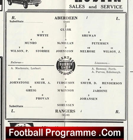 Aberdeen v Glasgow Rangers 1967 - Sir Alex Ferguson Debut 1st - Image 3