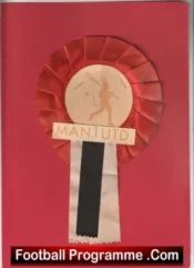 Manchester United Old Football Rosette 1980s Man Utd