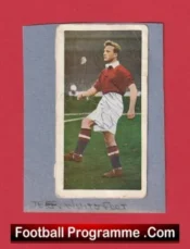 Manchester United Jeff Whitefoot Signed Football Card 1950s