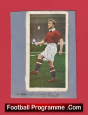 Manchester United Jeff Whitefoot Signed Football Card 1950s