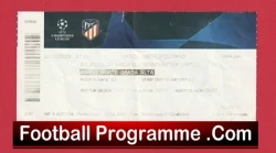 Atletico Madrid v Manchester United 2022 - EC Ticket Spain - football memorabilia