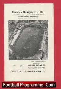 Berwick Rangers v Raith Rovers 1967 – Scotland