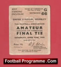 Bishop Auckland v Willington 1950 – Ticket Amateur Cup Final