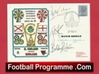 Bobby Robson + Shilton + Barnes Royal Mail Signed Mexico 1986 First Day Cover FDC