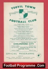 Chelmsford City v Yeovil Town 1962 – Southern League