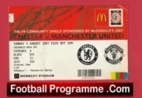 Chelsea v Manchester United 2007 – FA Community Shield Match Ticket