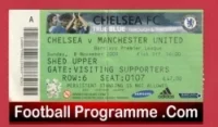 Chelsea v Manchester United 2009 – Football Ticket