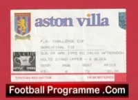 Crystal Palace v Manchester United 1995 – FA Cup Semi Final Football Ticket