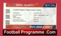 Crystal Palace v Manchester United 2022 – Football Ticket
