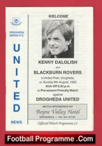 Drogheda United v Blackburn Rovers 1993 – Kenny Dalglish Ireland