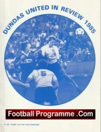 Dundas United v Forfar Athletic 1985 – Plus Team Sheet Scotland