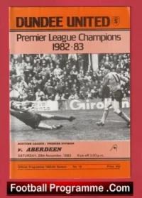 Dundee United v Aberdeen 1983 – Alex Ferguson Manager