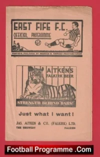 East Fife v Queen Of The South 1958