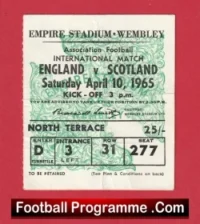 England v Scotland 1965 – Football Ticket Wembley