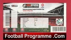 Forest Green Rovers v Grimsby Town 2016 National League Promotion Final Ticket - football memorabilia