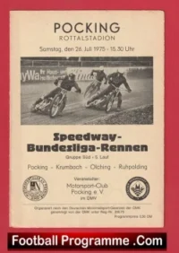 Germany Speedway Programme 1975 – German