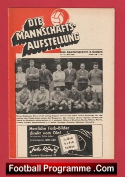 Germany v England 1965 - Bobby Charlton - football programme