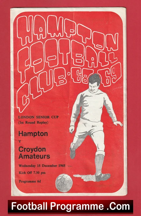 Hampton v Croydon Amateurs 1968 - London Senior Cup - Image 2