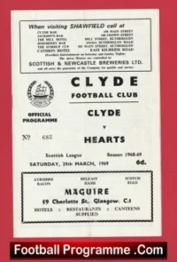 Heart Of Midlothian v Clyde 1969
