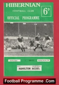 Hibernian Hibs v Hamilton Academical 1965