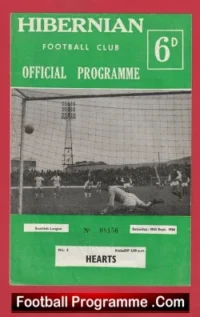 Hibernian Hibs v Heart Of Midlothian 1966 – Scotland