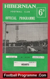 Hibernian Hibs v Heart Of Midlothian 1966 – Scotland