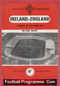 Ireland v England 1957 – Amateur International Belfast