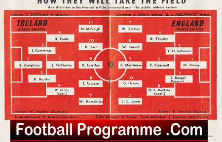 Ireland v England 1957 - Amateur International Belfast - Image 3