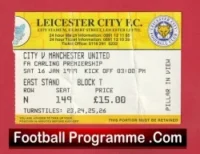 Leicester City v Manchester United 1999 – Treble Season Ticket
