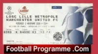 Lille OSC v Manchester United 2005 – Match Ticket France French