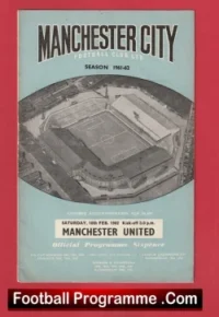 Manchester City v Manchester United 1962 – Man City v Man Utd
