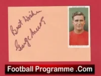 Manchester United George Mutch Autograph Signed Sheet + Card Man Utd