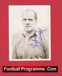 Manchester United Johnny Carey Autograph Signed Panini Sticker Man Utd