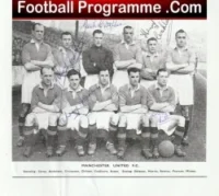 Manchester United Multi Autographed Signed Picture Man Utd 1947