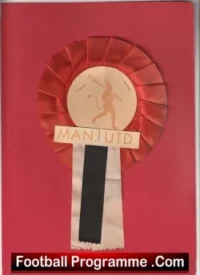 Manchester United Old Football Rosette 1980s Man Utd