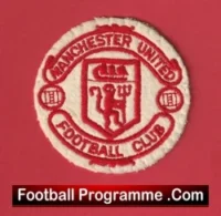 Manchester United Sew On Patch Football Badge 1980s