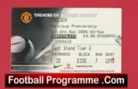 Manchester United v Chelsea 2005 – Football Ticket