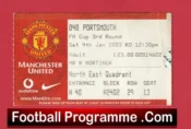 Manchester United v Portsmouth 2003 – Match Ticket FA Cup