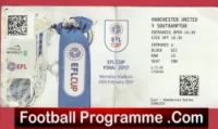 Manchester United v Southampton 2017 – Cup Final Match Ticket