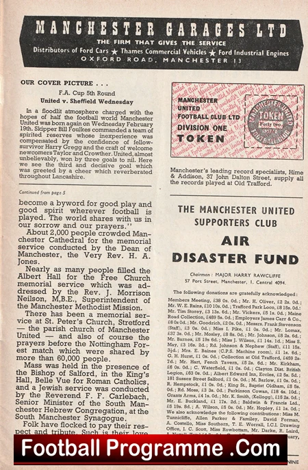 Manchester United v WBA 1958 - FA Cup Replay Duncan Edwards Tribute - Image 5