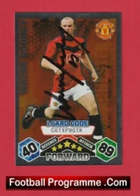 Manchester United Wayne Rooney Autograph Signed Football Card