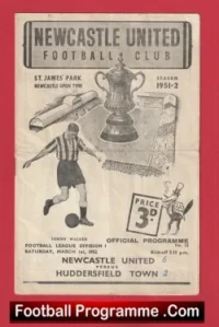 Newcastle United v Huddersfield Town 1952 – 1950s