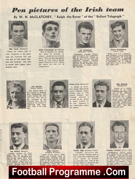 Northern Ireland v Scotland 1953 - 1950s Programmes - Image 3